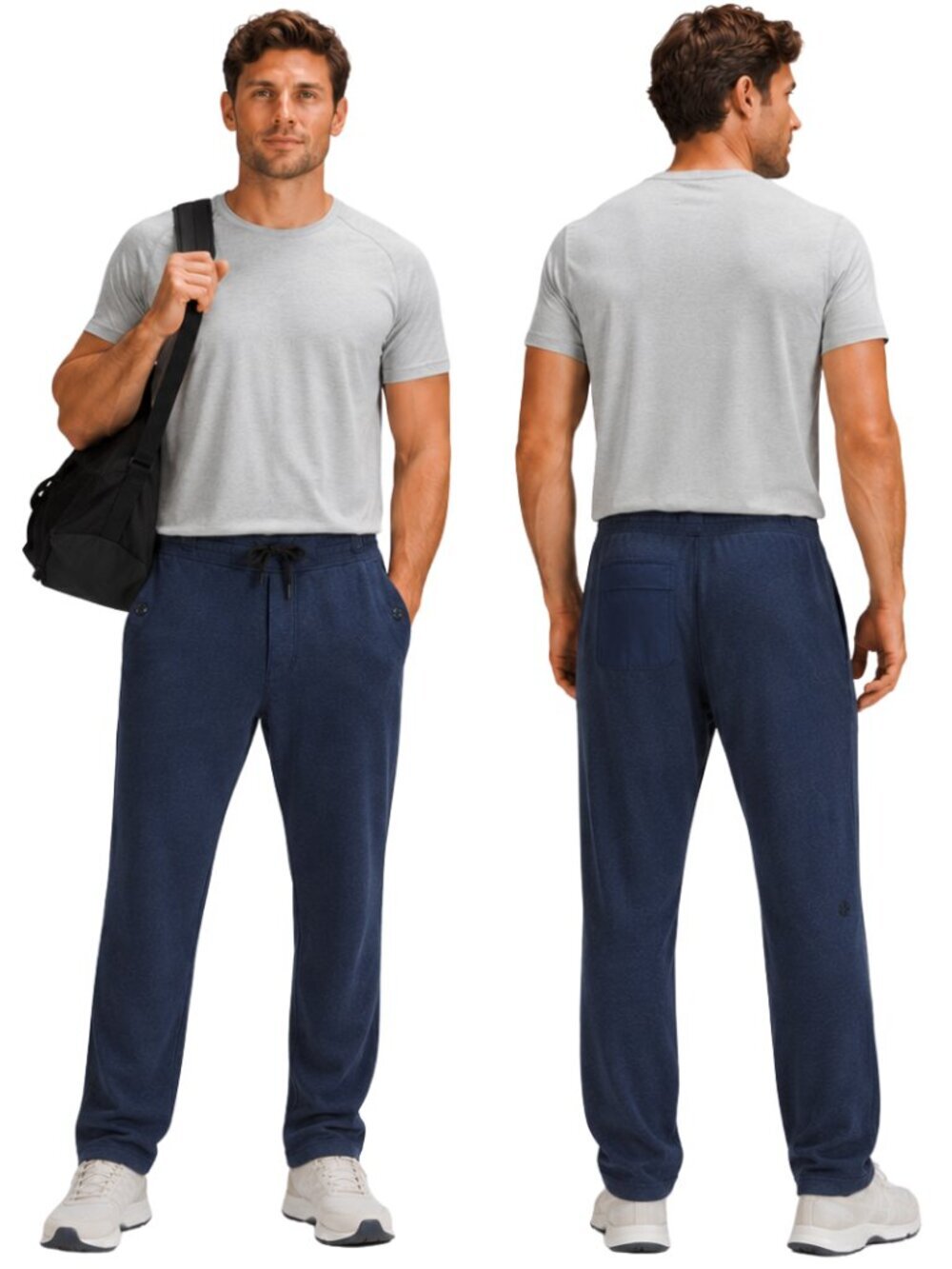 Lululemon Straight Leg Sweatpants Mens Medium Navy Blue Active Athleisure Casual